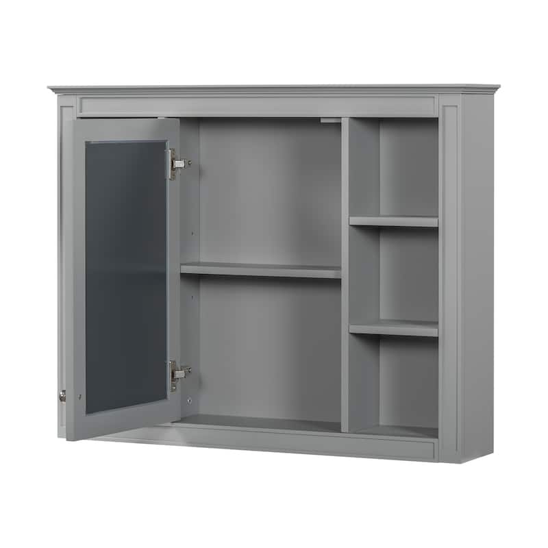 36''Bathroom Vanity With Medicine Cabinet,Storage Cabinet With 2 Soft Closing Doors And 4 Drawers,Single Sink Bathroom Vanity