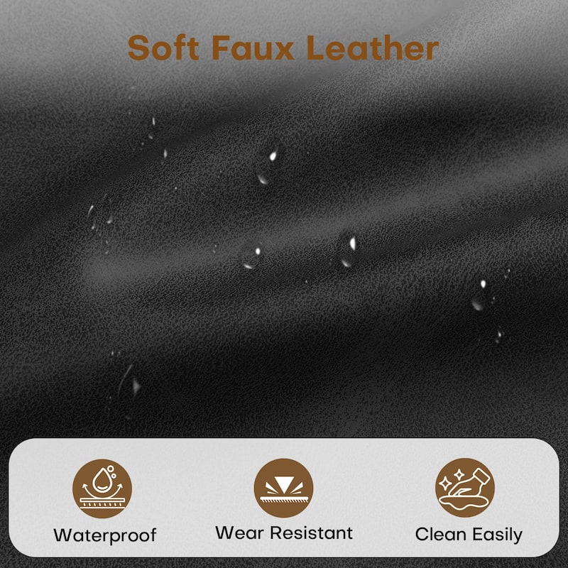 26" Upholstered Counter Height Swivel Bar Stool, Counter Stools with Solid Wood Legs - 39.37"H x 22.44"D x 21.65"W