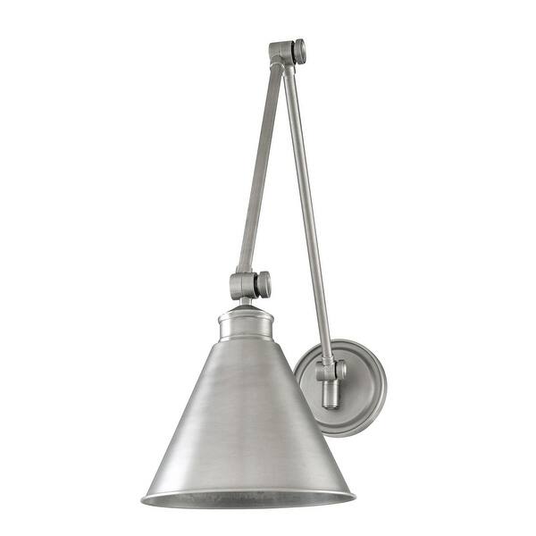 slide 2 of 3, Hudson Valley Lighting Exeter Single Light 19" Tall Wall Sconce Antique Nickel