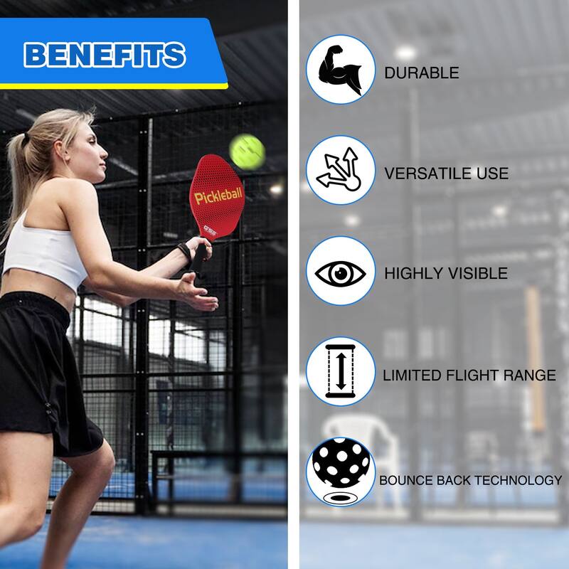 GSE™ 12-Pack Plastic Hollow Practice Baseballs, Training Softballs/Baseballs, Compatible with Indoor Pickleball Balls