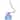Kovacs 3" Wide Hand Blown Glass Shade in Light Blue for the Series 1