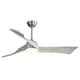 Option Nickel with Grey Solid wood Blades/With lights