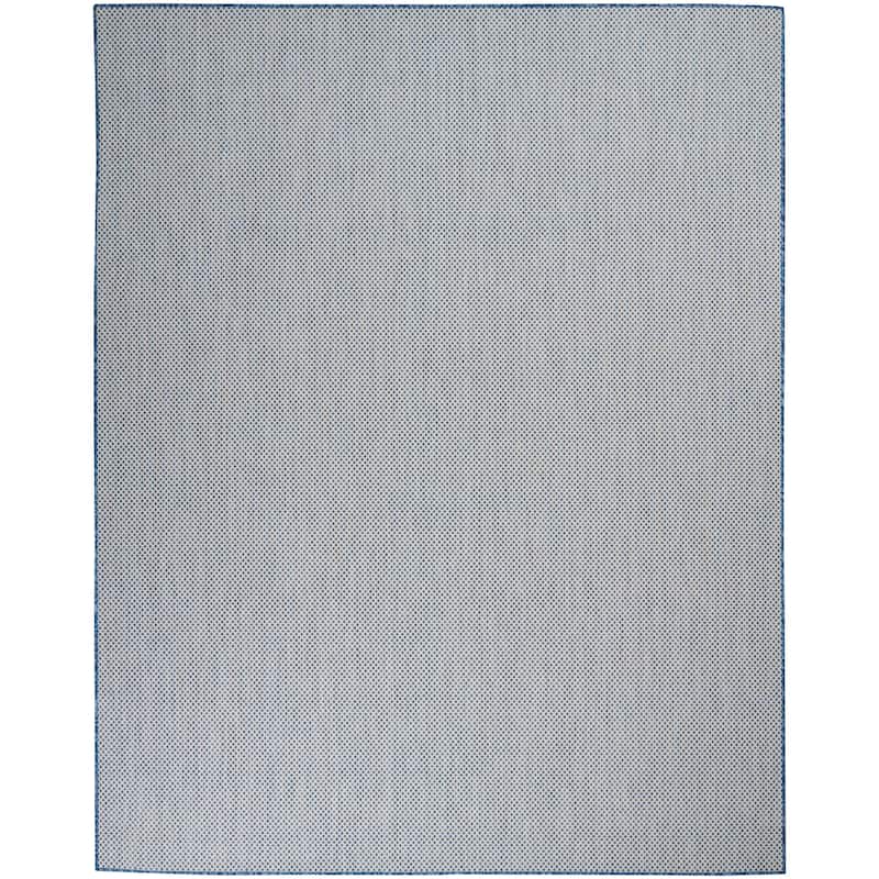 Nourison Courtyard Indoor/Outdoor Modern Geometric Area Rug
