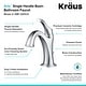 preview thumbnail 29 of 28, Kraus 3-in-1 Set White Square Ceramic Vessel Sink Arlo Faucet w/ Drain