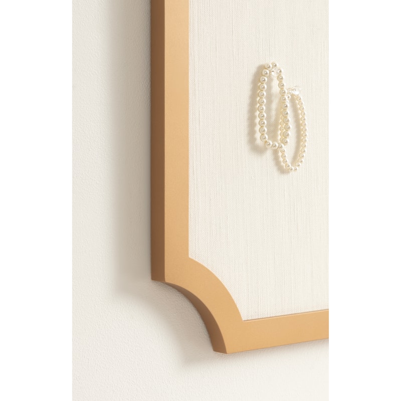 Kate and Laurel Holbrook Scalloped Rectangle Framed Pinboard