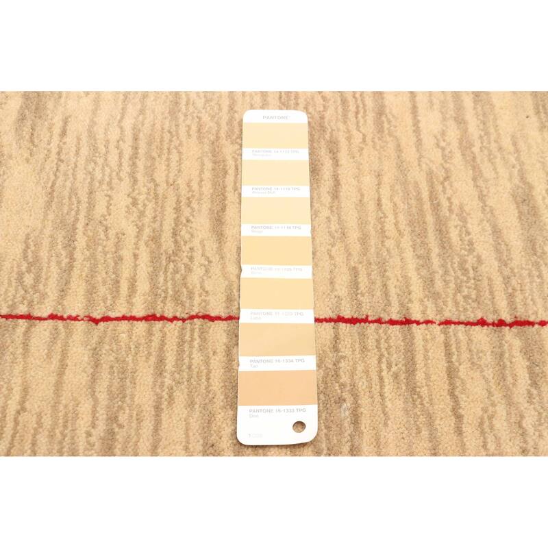 ECARPETGALLERY Hand Loomed Kashkuli Gabbeh Beige Wool Rug - 4'11 x 7'10