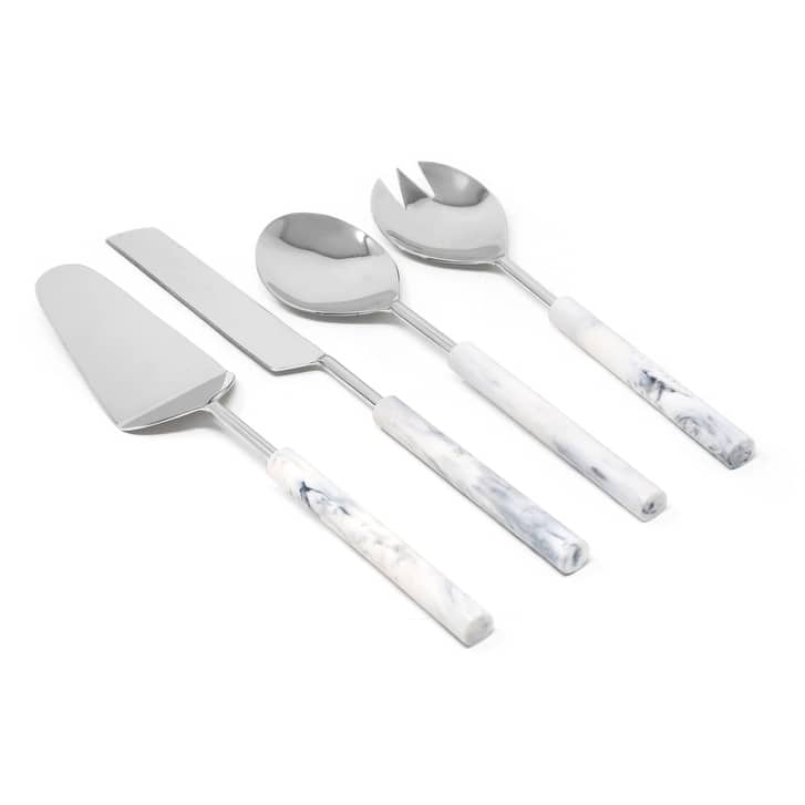 Server Set with Cylinder Ball Handle - 13"L