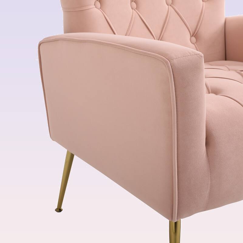 Modern Accent Chair with Ottoman for Living Room