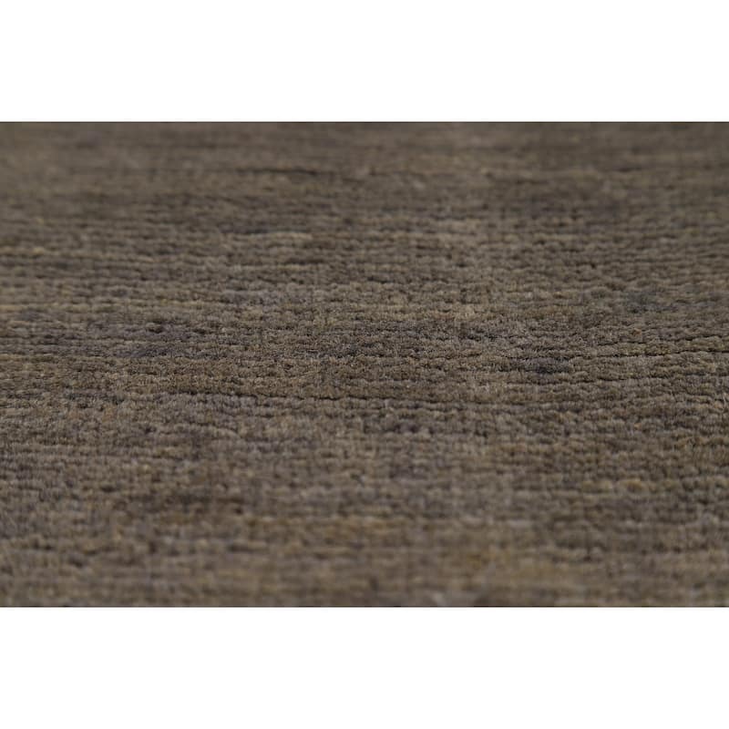 Gray & Beige Gabbeh Modern Foyer Rug Handmade Wool Carpet - 3'4"x 4'10"
