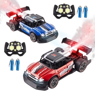 Mist Racing Remote Car 2 Pack Remote Control Drift Car with Spray and Light, Fog Mist High ...