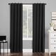 preview thumbnail 32 of 79, Sun Zero Cyrus Thermal Total Blackout Back Tab Curtain Panel, Single Panel 40" x 63" - Charcoal