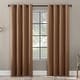preview thumbnail 9 of 7, Scott Living Rafaela Woven Pattern Chenille Total Blackout Grommet Curtain Panel, Single Panel Rust - 50" x 84"