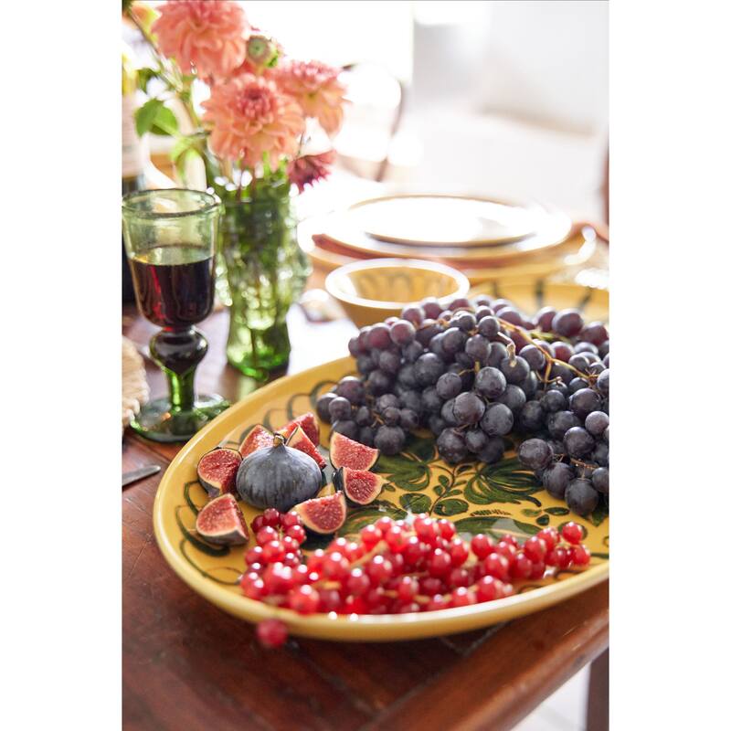 Caravan Amalfi Oval Serving Tray - 15.7" x 11" - 15.7" x 11"