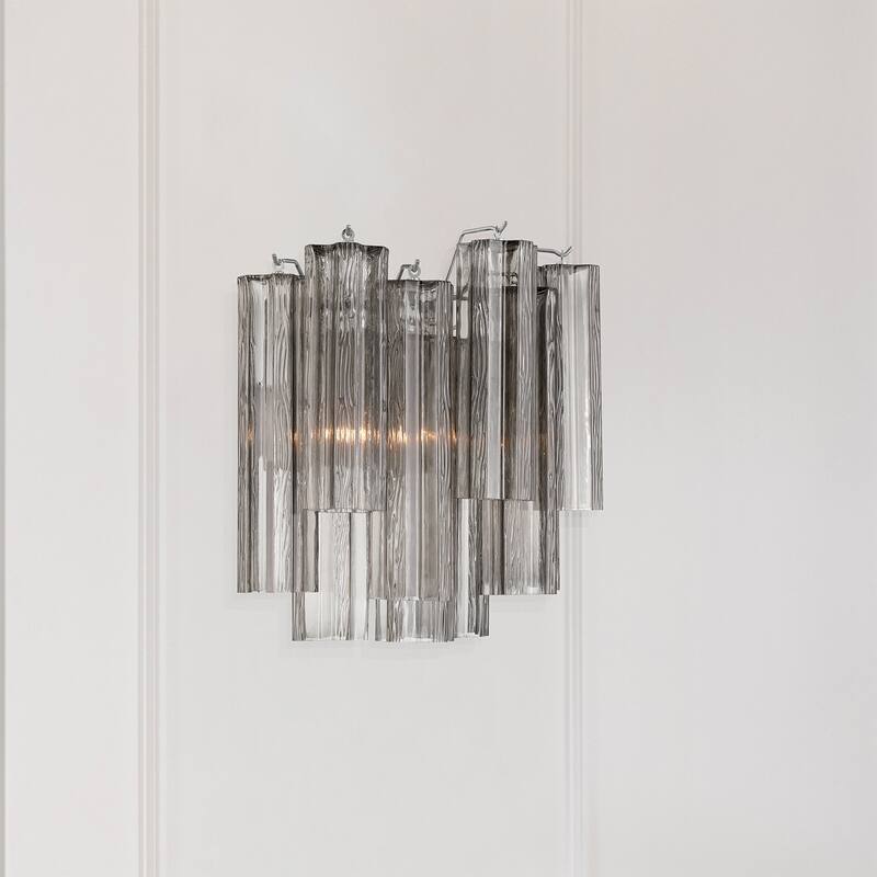 Crystorama Lighting Group ADD-303-SM Addis 2 Light 15" Tall Wall
