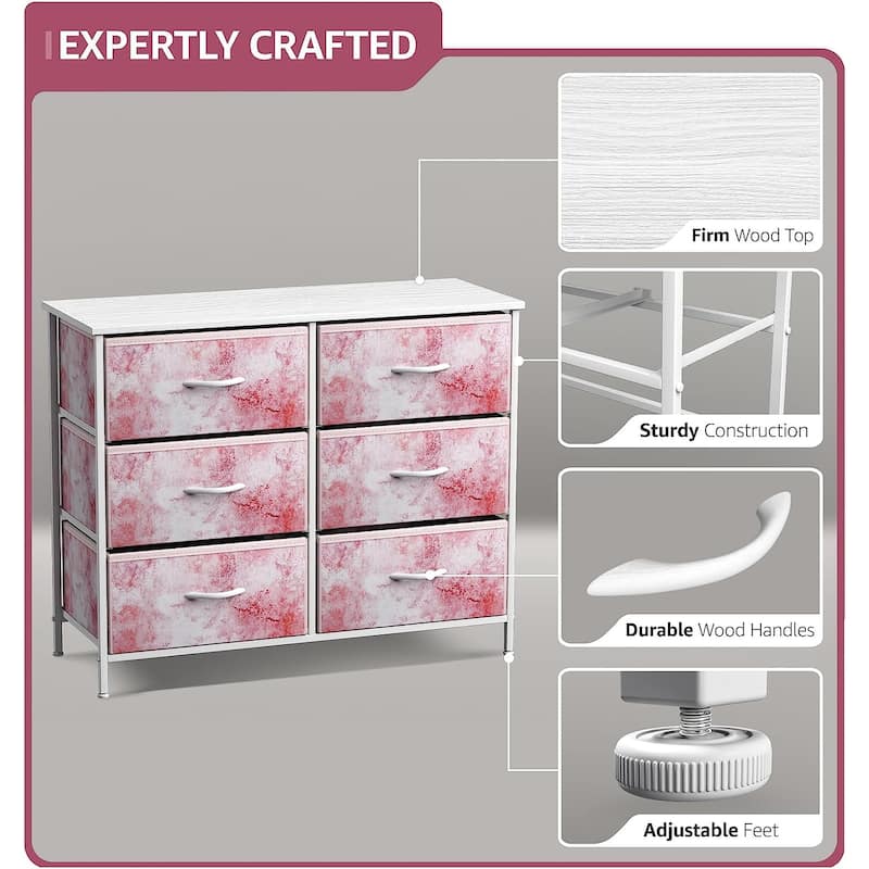 Sorbus Dresser Storage Chest Organizer Nightstand - 6 Drawers