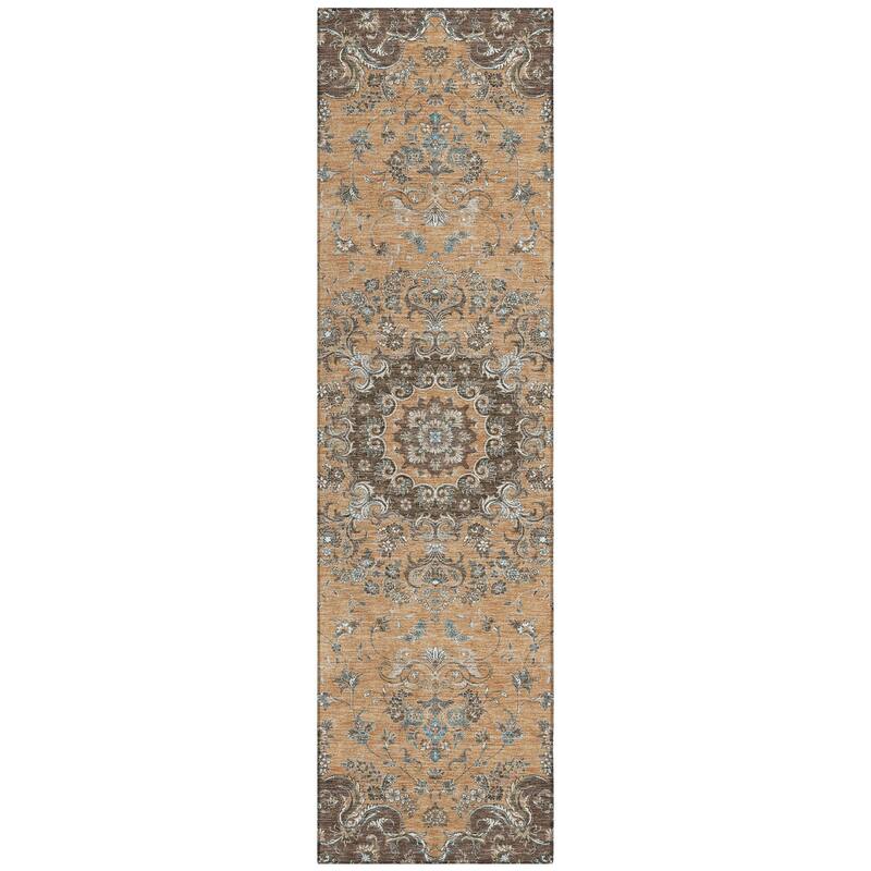 Machine Washable Indoor/ Outdoor Traditional Niko Chantille Rug