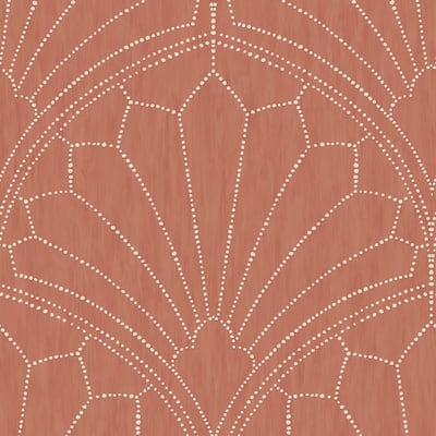 Seabrook Designs Boho Rhapsody Scallop Medallion Unpasted Wallpaper