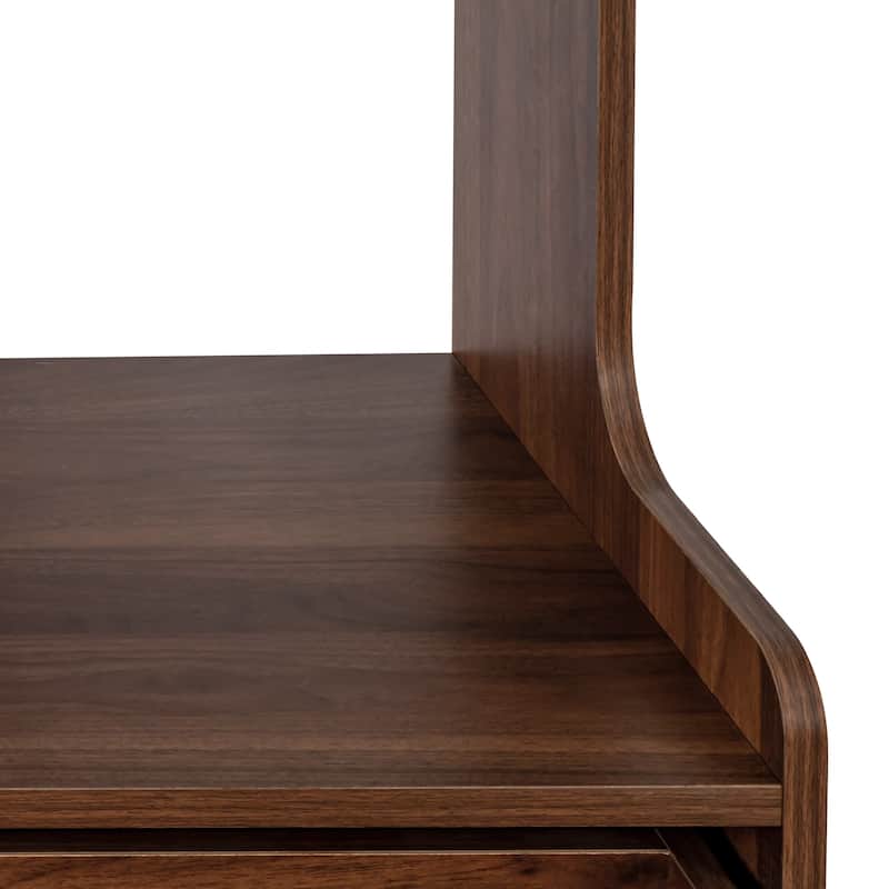 Kitchen Pantry Hutch Storage Cabinet, Kitchen Hutch Buffet Cabinet with Microwave Stand, Freestanding Buffet Sideboard