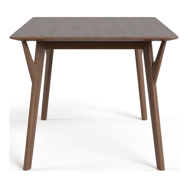 Furniture of America Beck Mid-century Walnut 59-inch Wood Dining Table