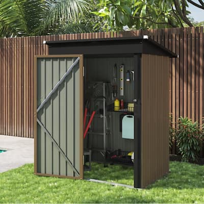 Lacoo Outdoor Storage Metal Shed Outdoor House for Backyard & Garden