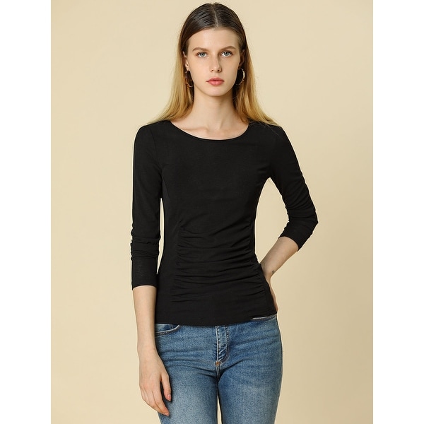 women's ruched tops