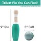 preview thumbnail 2 of 3, Sterling Sports Wooden Lawn Bowling Skittles Set with Carrying Mesh Bag for Indoors and Outdoors Yard