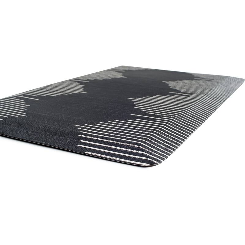 Bohemian Stripe Cushioned Anti Fatigue Standing Kitchen Mat