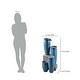 preview thumbnail 10 of 8, Mezzo Blue Glaze Finish Indoor/Outdoor Floor Fountain