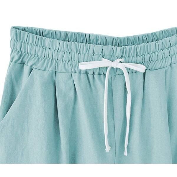 Shop How On Women S Casual Elastic Waist Knee Length Curling