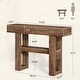 preview thumbnail 2 of 28, 41.34-Inch Farmhouse Console Table, 2-Tier Narrow Sofa Table - 41.34" W x 11.81" D x 31.5" H