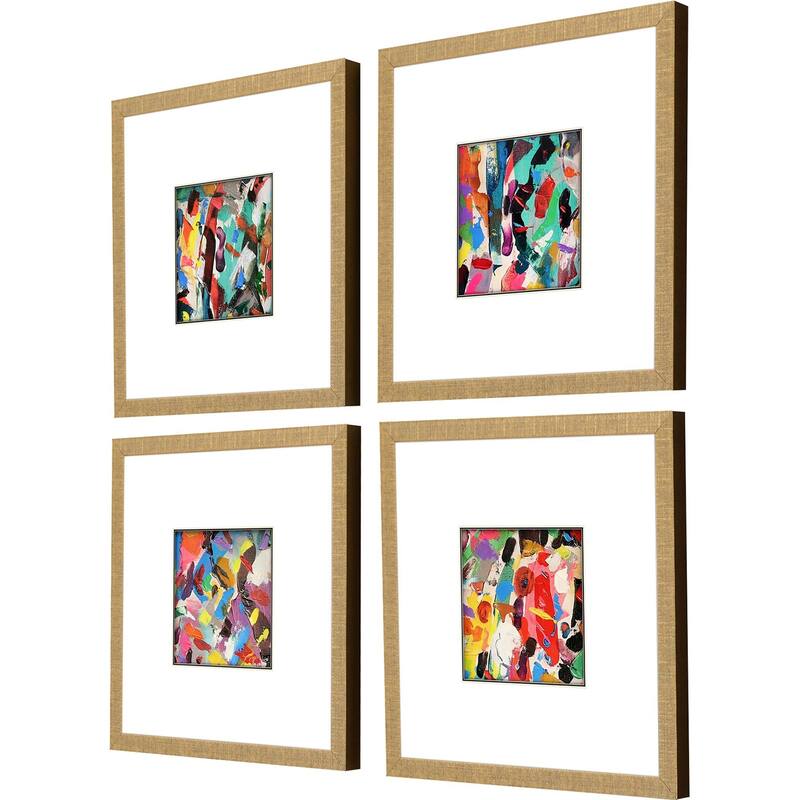 Meditations S/4 Framed Art Under Glass
