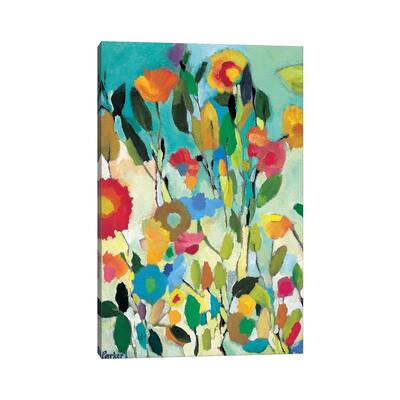 iCanvas "Turquoise Garden" by Kim Parker Canvas Print
