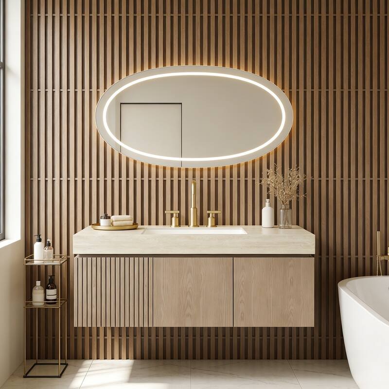 Mondern Floating Bathroom Vanity with 3 Pre-drilled Faucet Holes