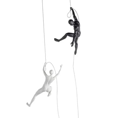 Modern Wall Decor- Climbing Couple- set of two climbers