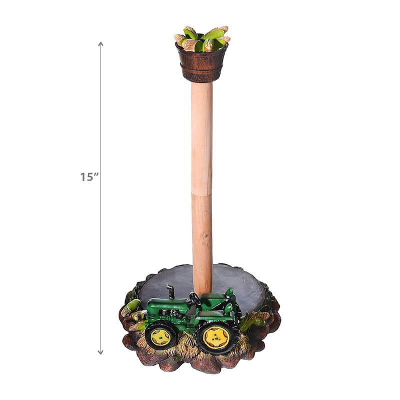 IH Casa Decor Paper Towel Holder Harvest Of Clean Tractor - White