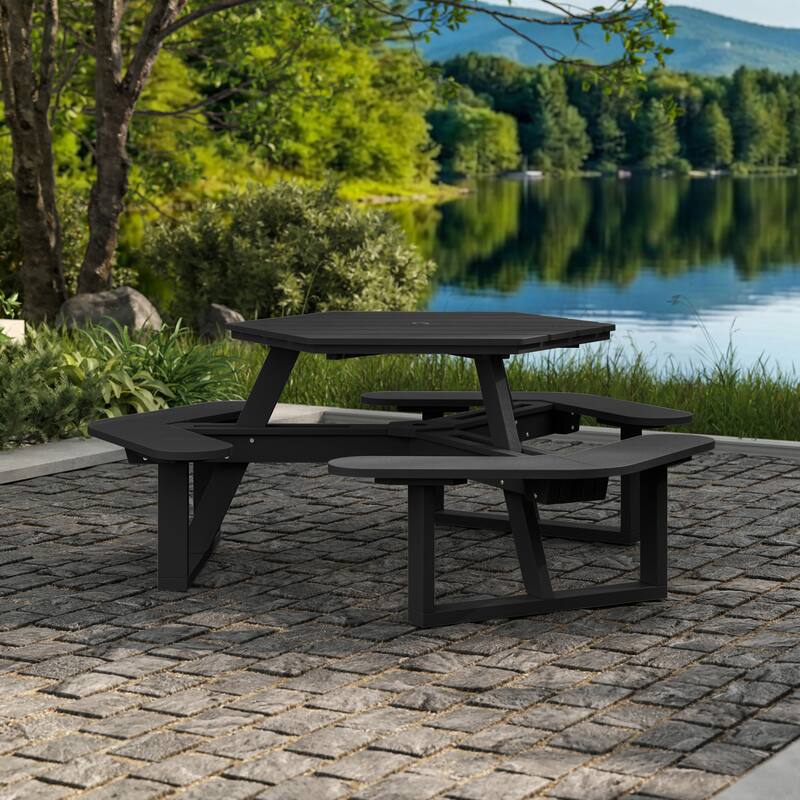 Shoreline Hexagon Picnic Table