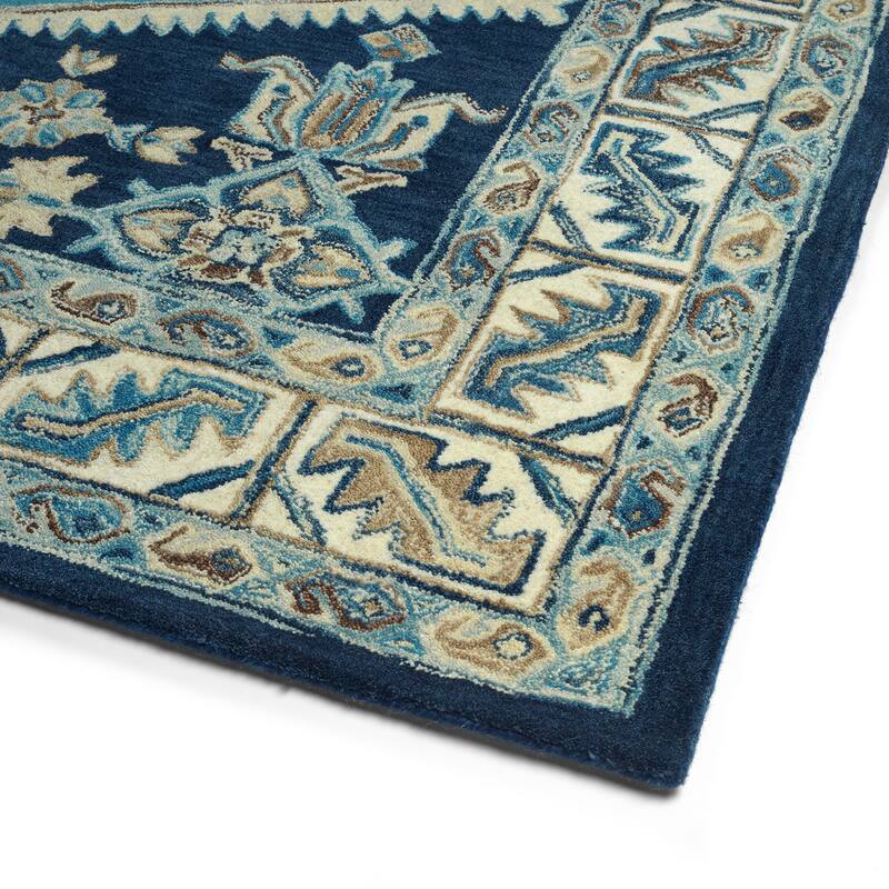 Charlotte Collection Ivory Hand Tufted Indoor Area Rug