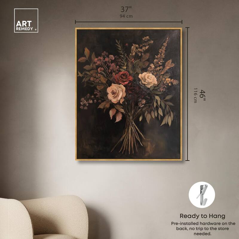 Rustic Roses Canvas by Art Remedy