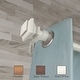 preview thumbnail 4 of 2, InStyleDesign Tild 1 inch Faux Wood Curtain Rod 120 to 170 inches - Pearl White
