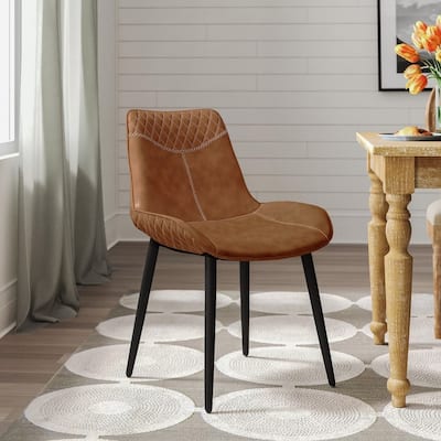 Linon Cary Brown Dining Chairs (Set of 2)