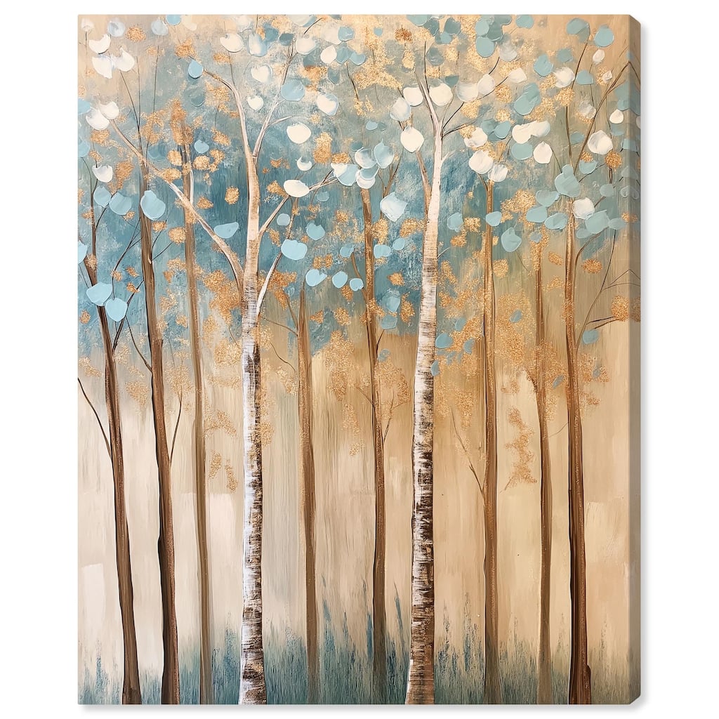 Birch Grove Radiance Canvas by Art Remedy, Gallery Wrapped