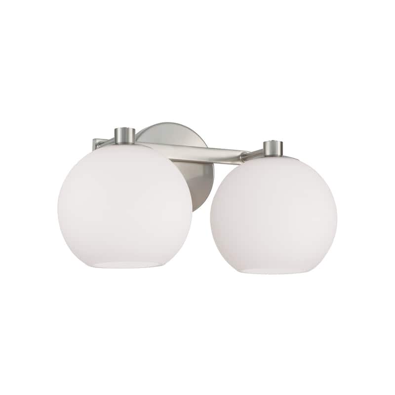 Ansley 2-Light Vanity - 14.75"W x 8"H x 7.75"E
