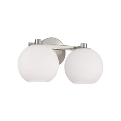 Ansley 2-Light Vanity - 14.75"W x 8"H x 7.75"E