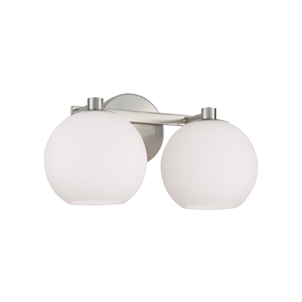Ansley 2-Light Vanity - 14.75"W x 8"H x 7.75"E
