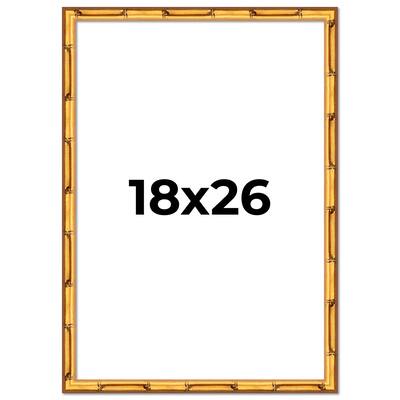 18x26 Frame Gold Bamboo Picture Frame - Complete Modern Photo Frame