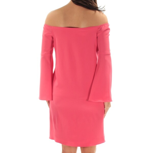 coral bell sleeve dress