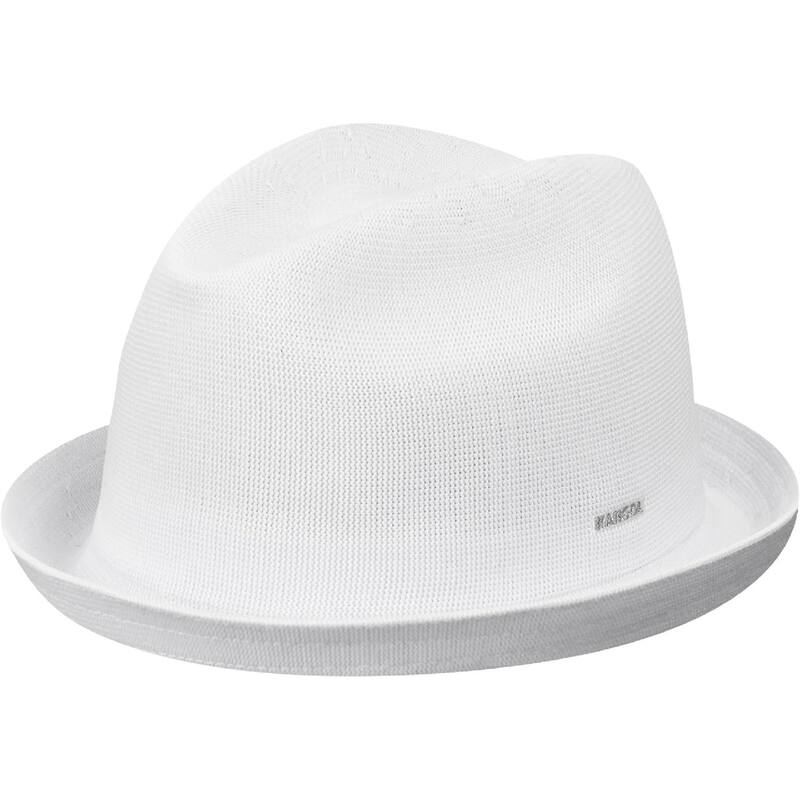 Kangol Men's Lightweight & Comfortable Tropic Player Fedora Hat, White, Size Large