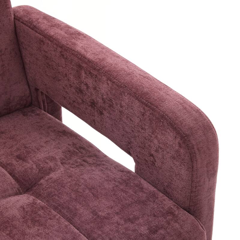 Modern Minimalist Casual Single Armchair Living Room, Bedroom, Office Area Upholstered Chair Comfortable Padded Armchair