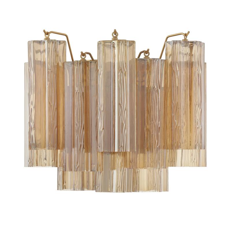 Crystorama Lighting Group ADD-302-AM Addis 2 Light 12" Tall Wall