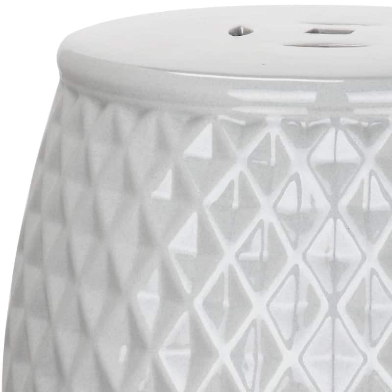 SAFAVIEH Kids Barbie Pink Harlequin Pink Petite Ceramic Decorative Garden Stool